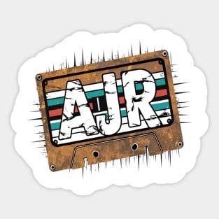 AJR Cassette Tap Distressed effect Sticker